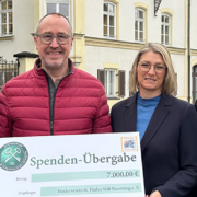 Übergabe Spendenscheck an Förderverein St. Paulus Stift Neuötting 2025